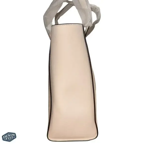 MICHAEL KORS Light Cream Coated Canvas Leida Large Tote Bag/PurseNEW/NWT!!